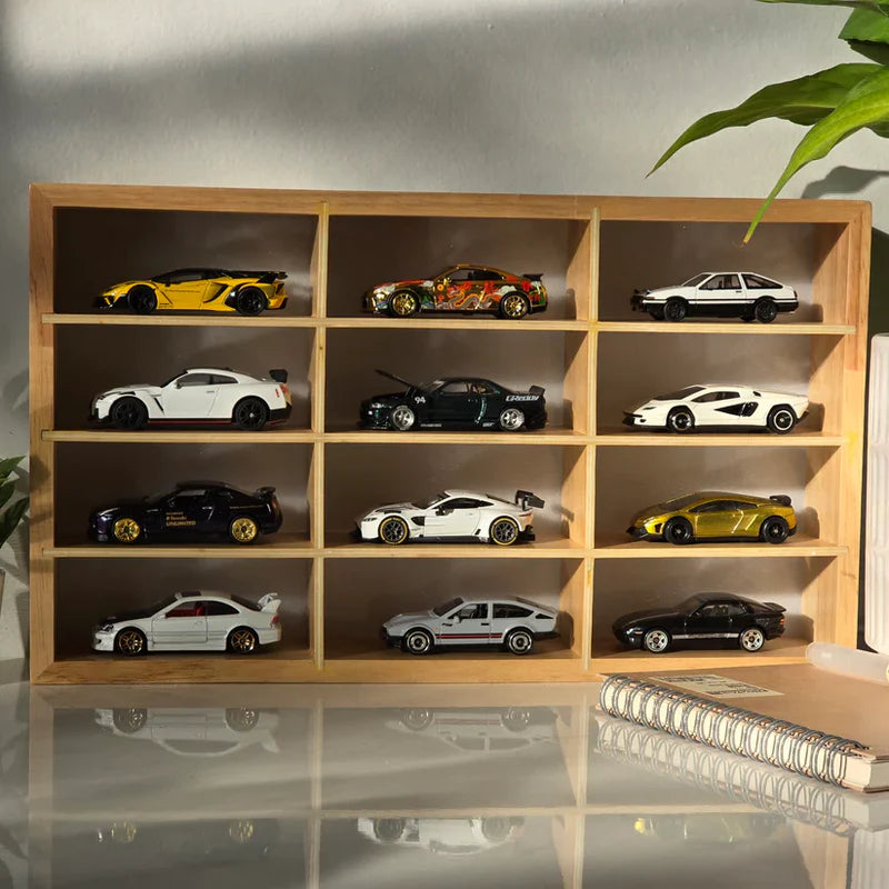 Wooden Case for Hot Wheels (1:64 Scale)