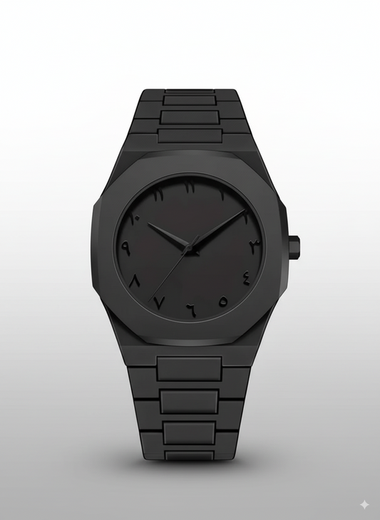 Matte Black Analog Watch - Men