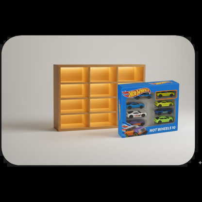 Wooden Case for Hot Wheels (1:64 Scale)