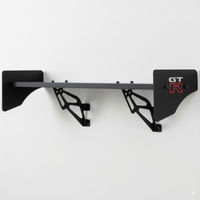 GT-R Racing Spoiler Wall Shelf 21 - Black Aluminum Wing Design Display Shelf