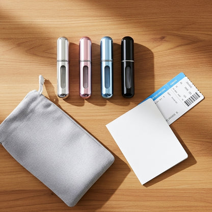 5ml Mini Refillable Aluminum Perfume Spray Bottle