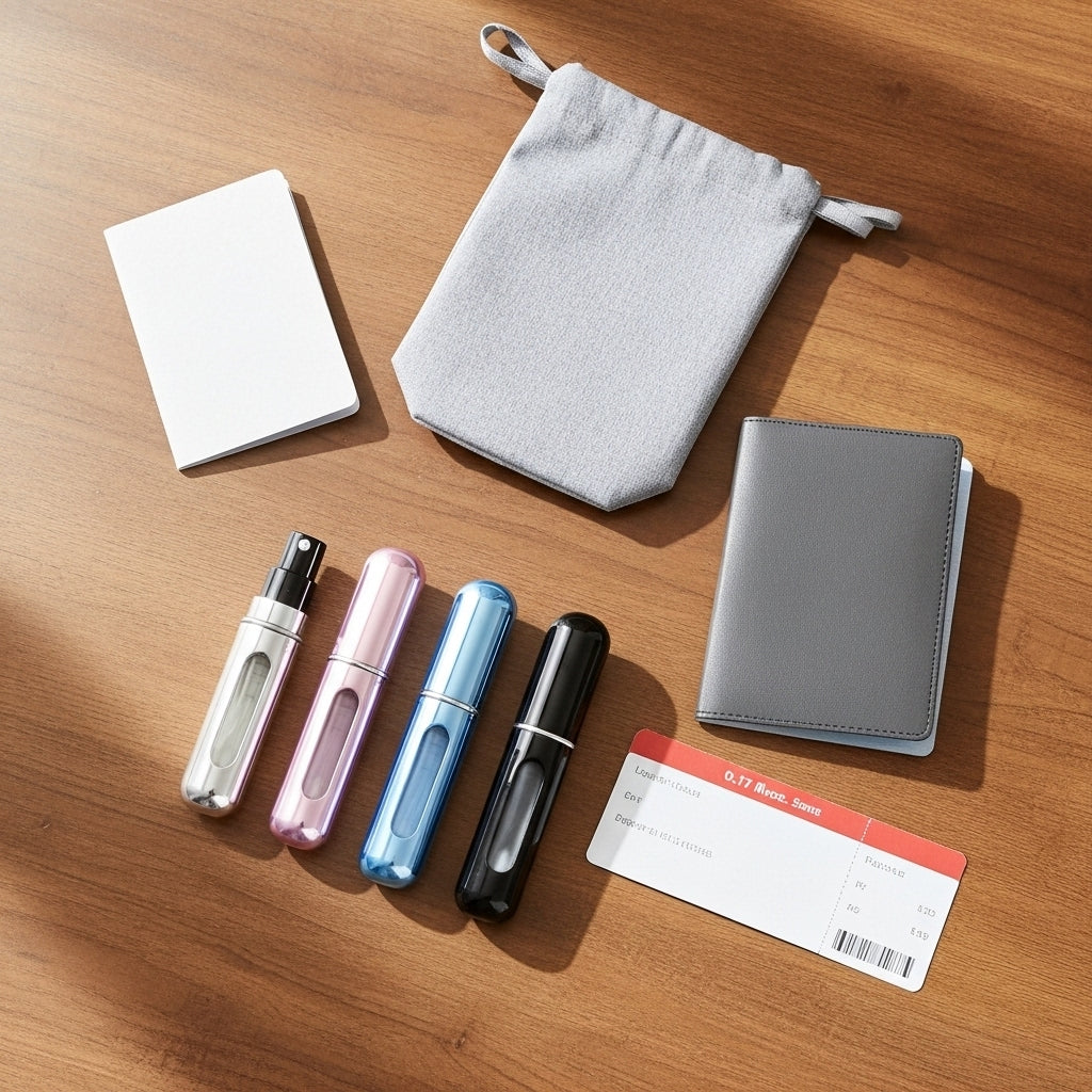 5ml Mini Refillable Aluminum Perfume Spray Bottle