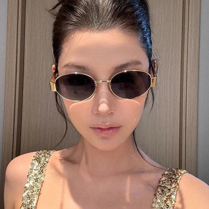 Trendeal - Retro Oval Sunglasses