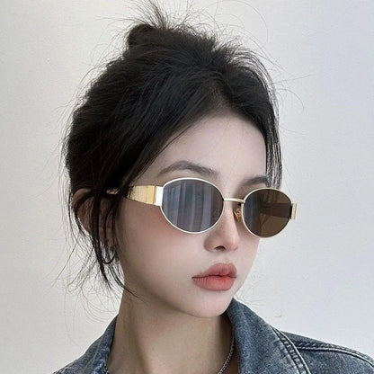 Trendeal - Retro Oval Sunglasses